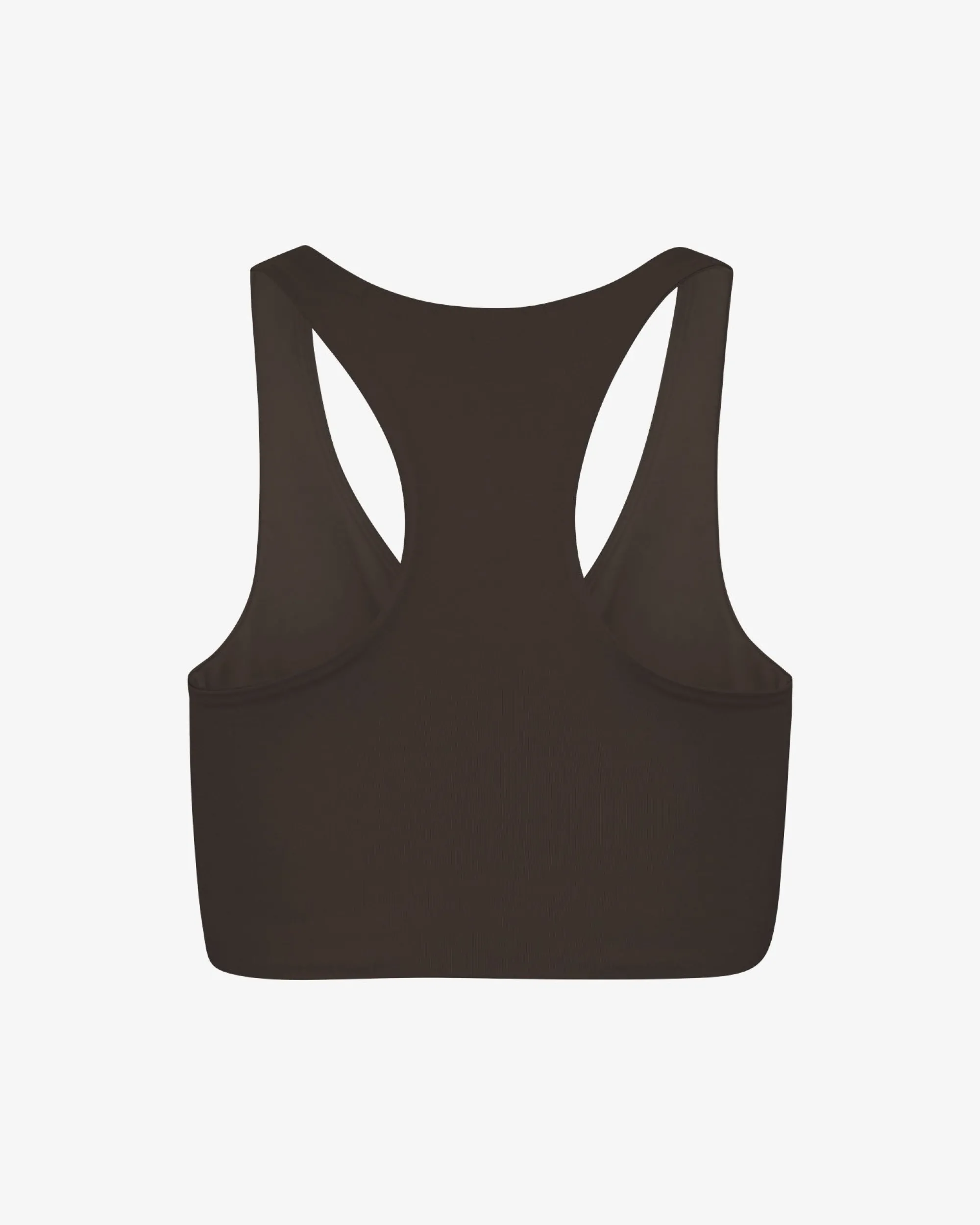 Active Cropped Bra - Coffee Brown