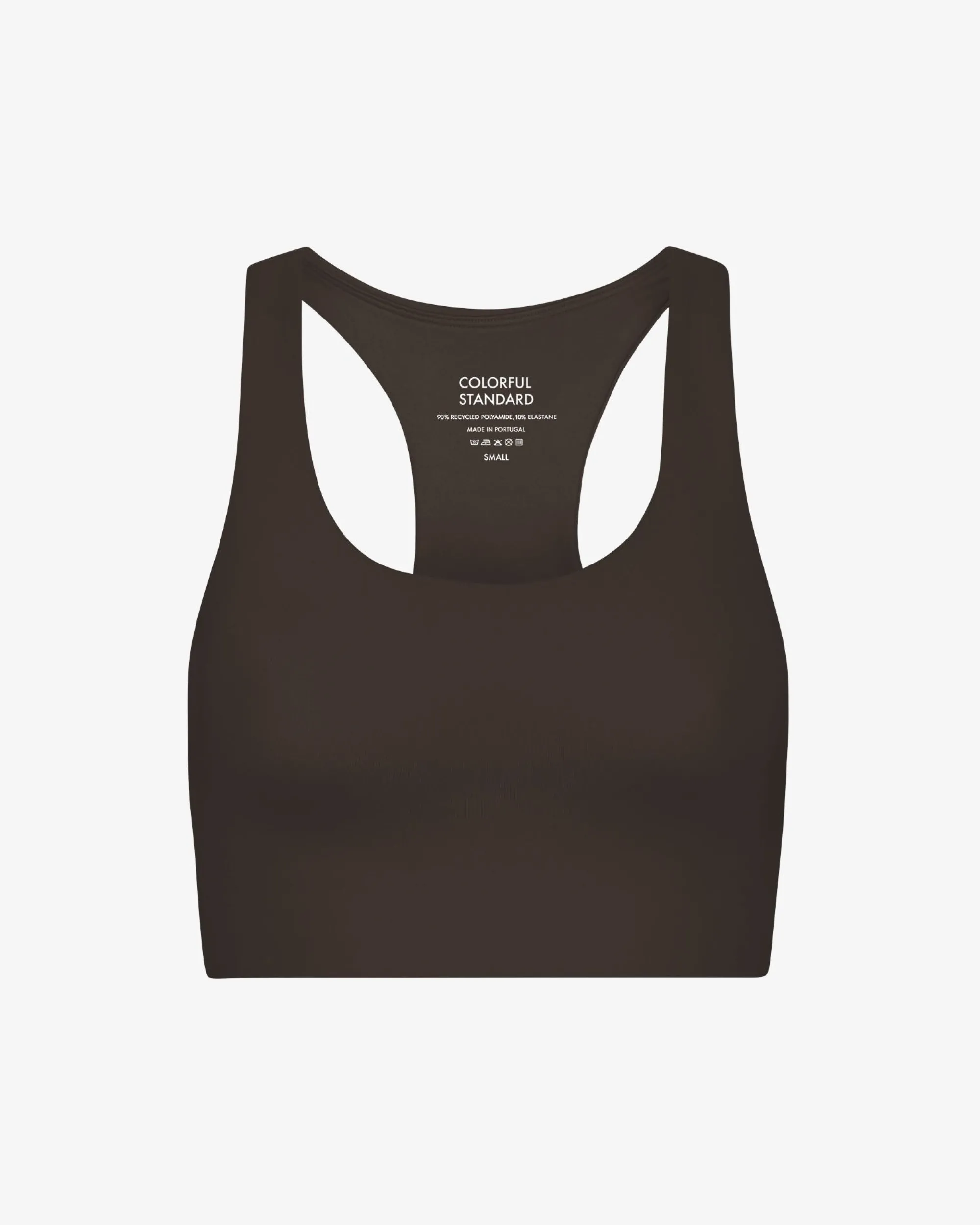Active Cropped Bra - Coffee Brown