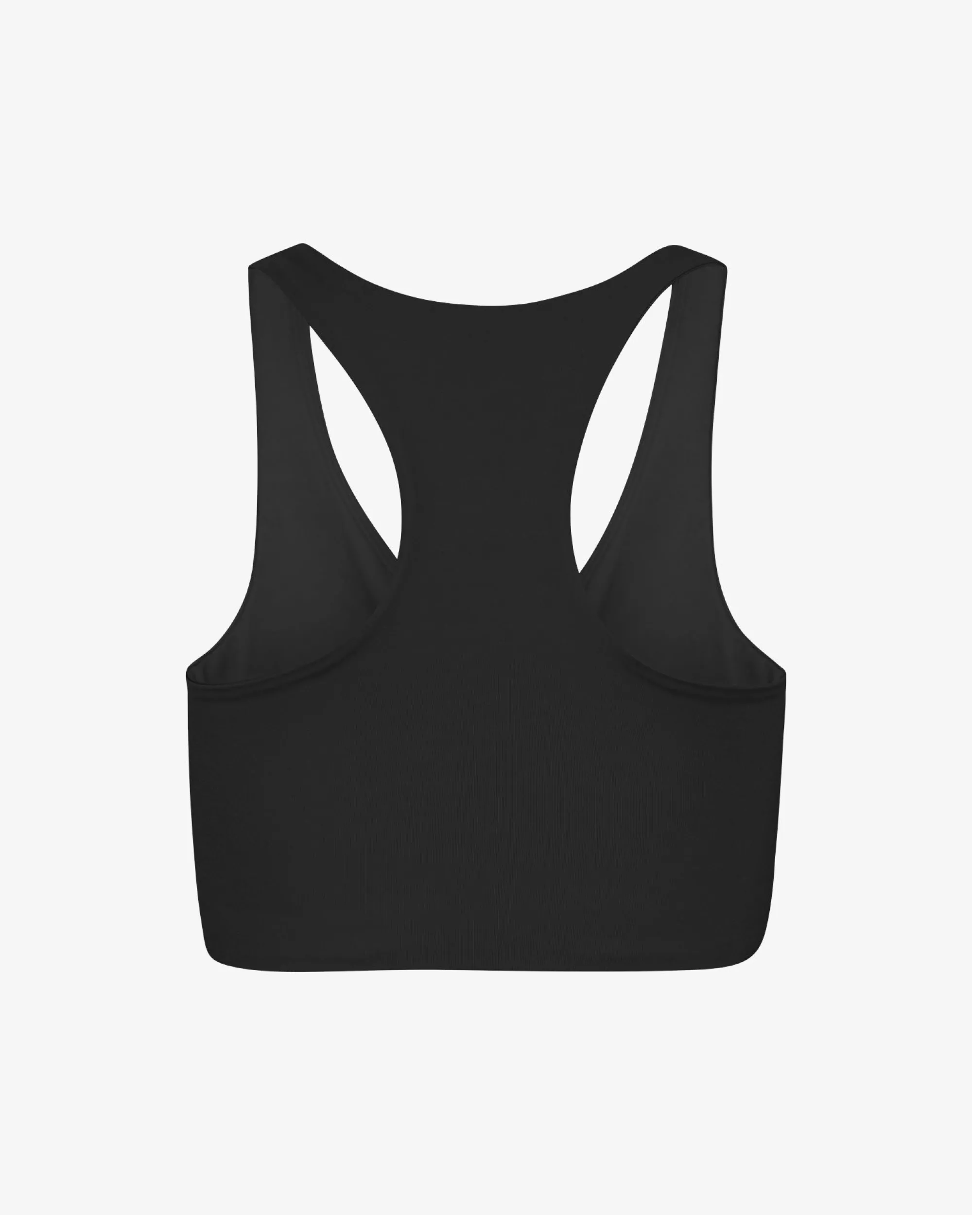 Active Cropped Bra - Deep Black