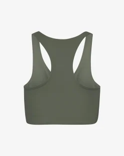 Active Cropped Bra - Dusty Olive