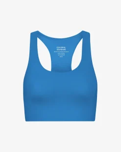 Active Cropped Bra - Pacific Blue