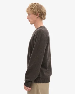 Classic Merino Wool Crew - Coffee Brown