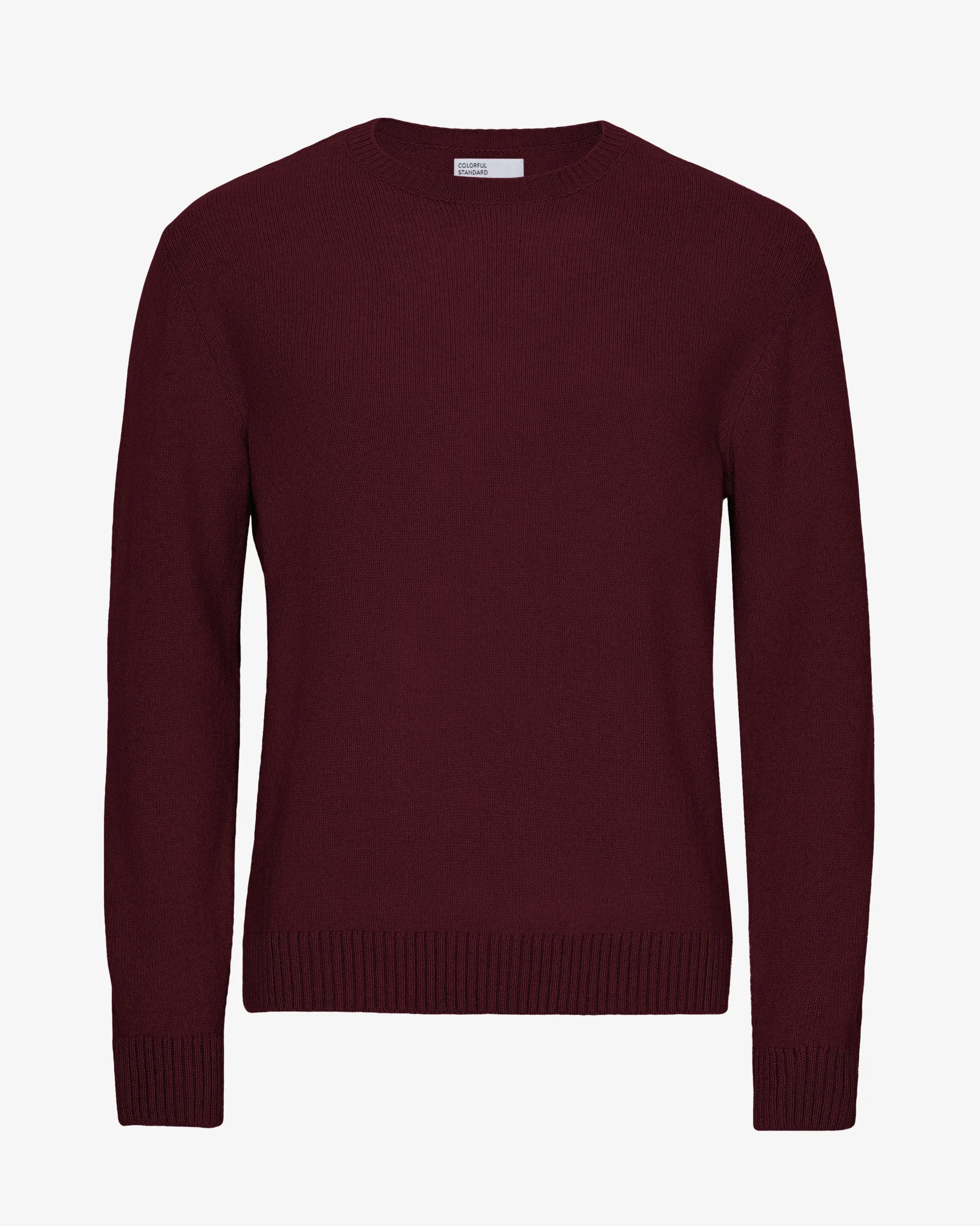 Classic Merino Wool Crew - Oxblood Red