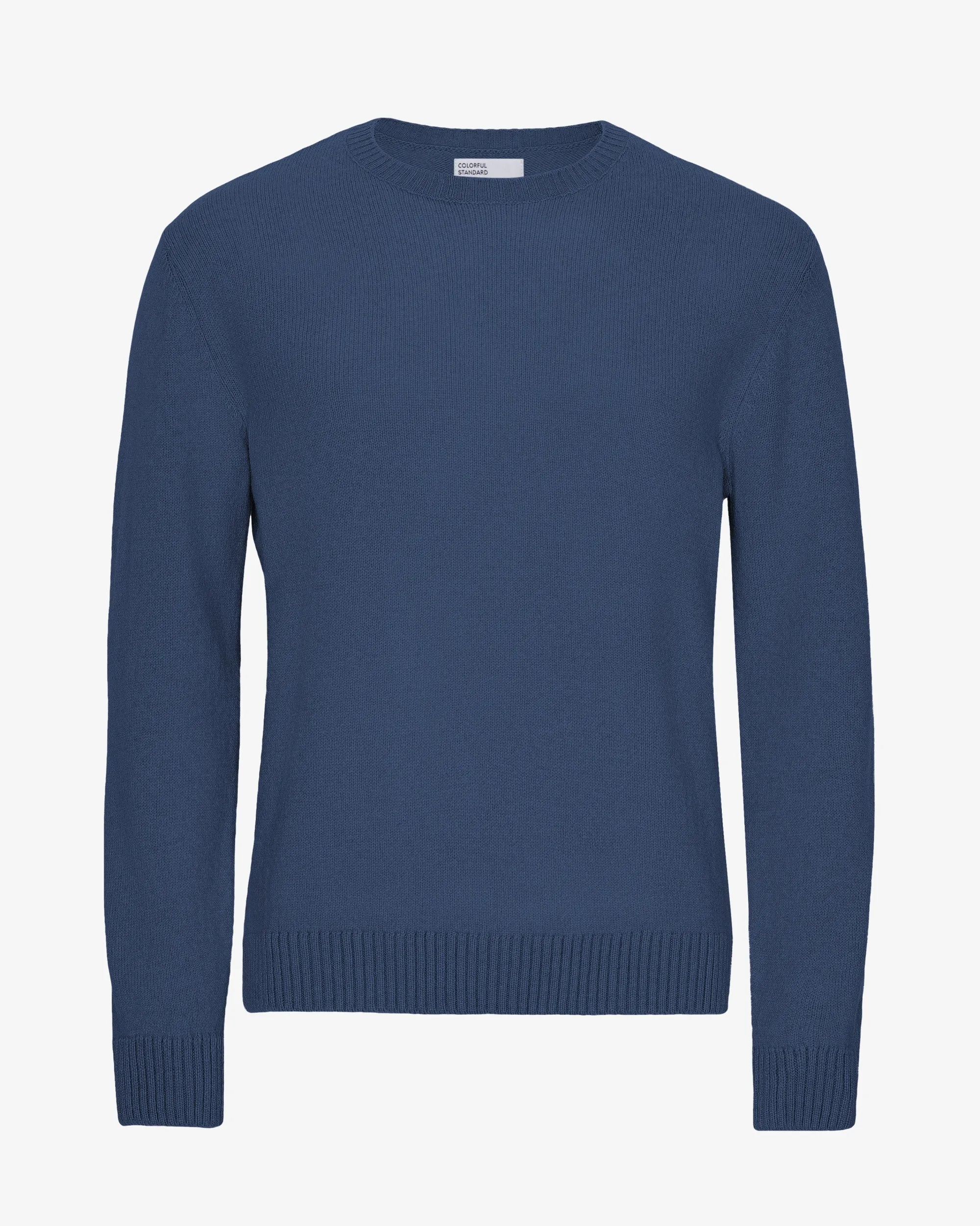 Classic Merino Wool Crew - Petrol Blue