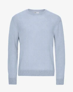 Classic Merino Wool Crew - Polar Blue