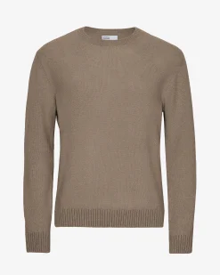 Classic Merino Wool Crew - Warm Taupe