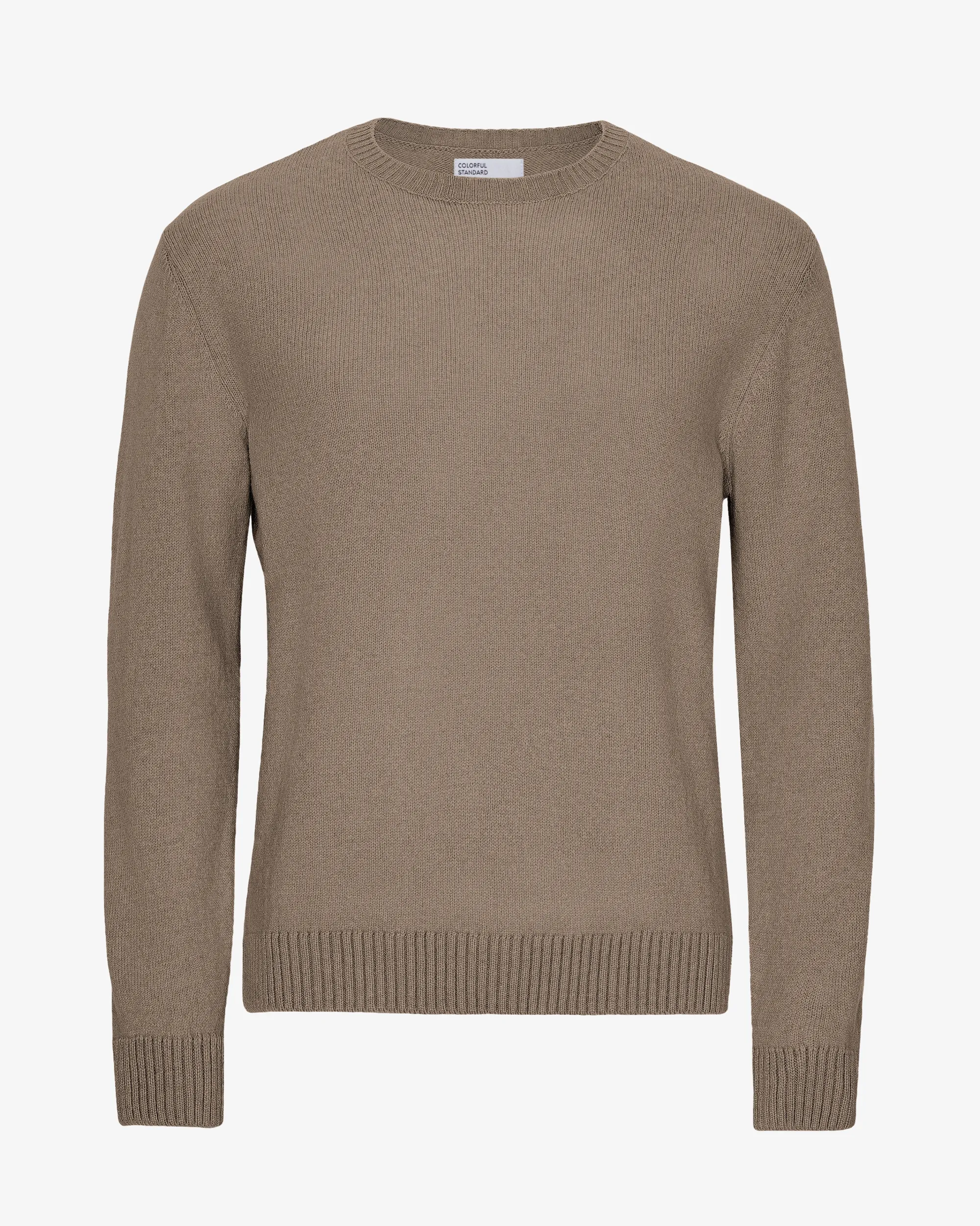 Classic Merino Wool Crew - Warm Taupe