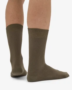 Classic Organic Sock - Dusty Olive (3-Pack)