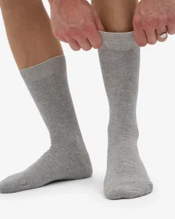 Classic Organic Sock - Heather Grey (3-Pack)