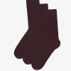 Classic Organic Sock - Oxblood Red (3-Pack)