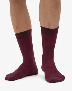 Classic Organic Sock - Oxblood Red (3-Pack)