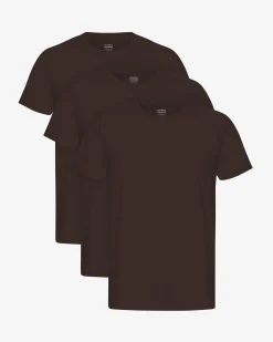 Classic Organic Tee - Coffee Brown (3-Pack)
