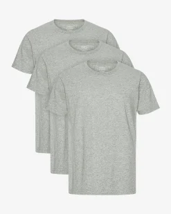 Classic Organic Tee - Heather Grey (3-Pack)