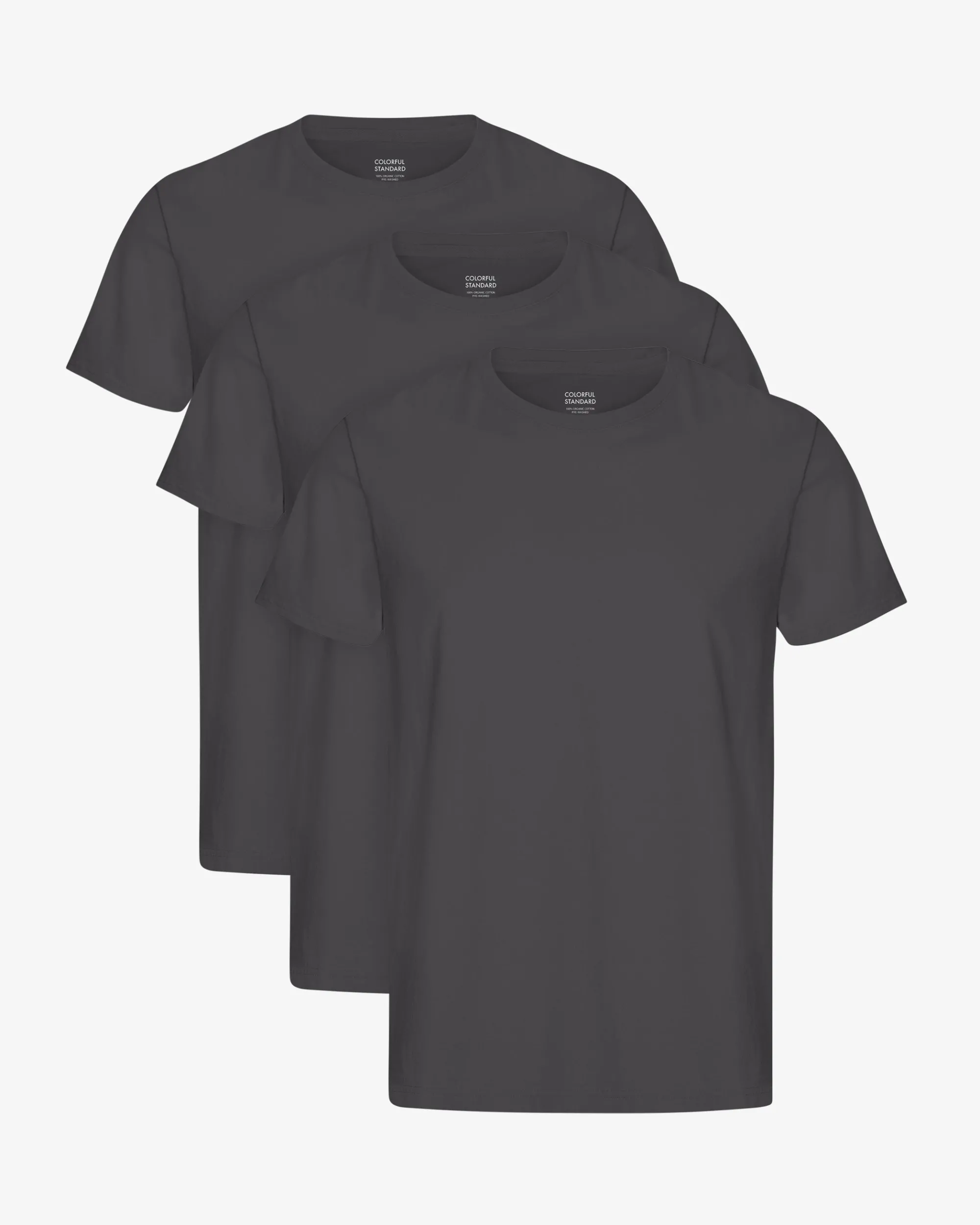 Classic Organic Tee - Lava Grey (3-Pack)