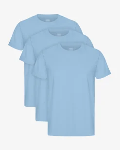 Classic Organic Tee - Seaside Blue (3-Pack)