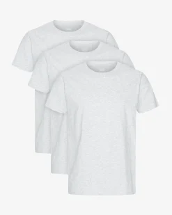 Classic Organic Tee - Snow Melange (3-Pack)