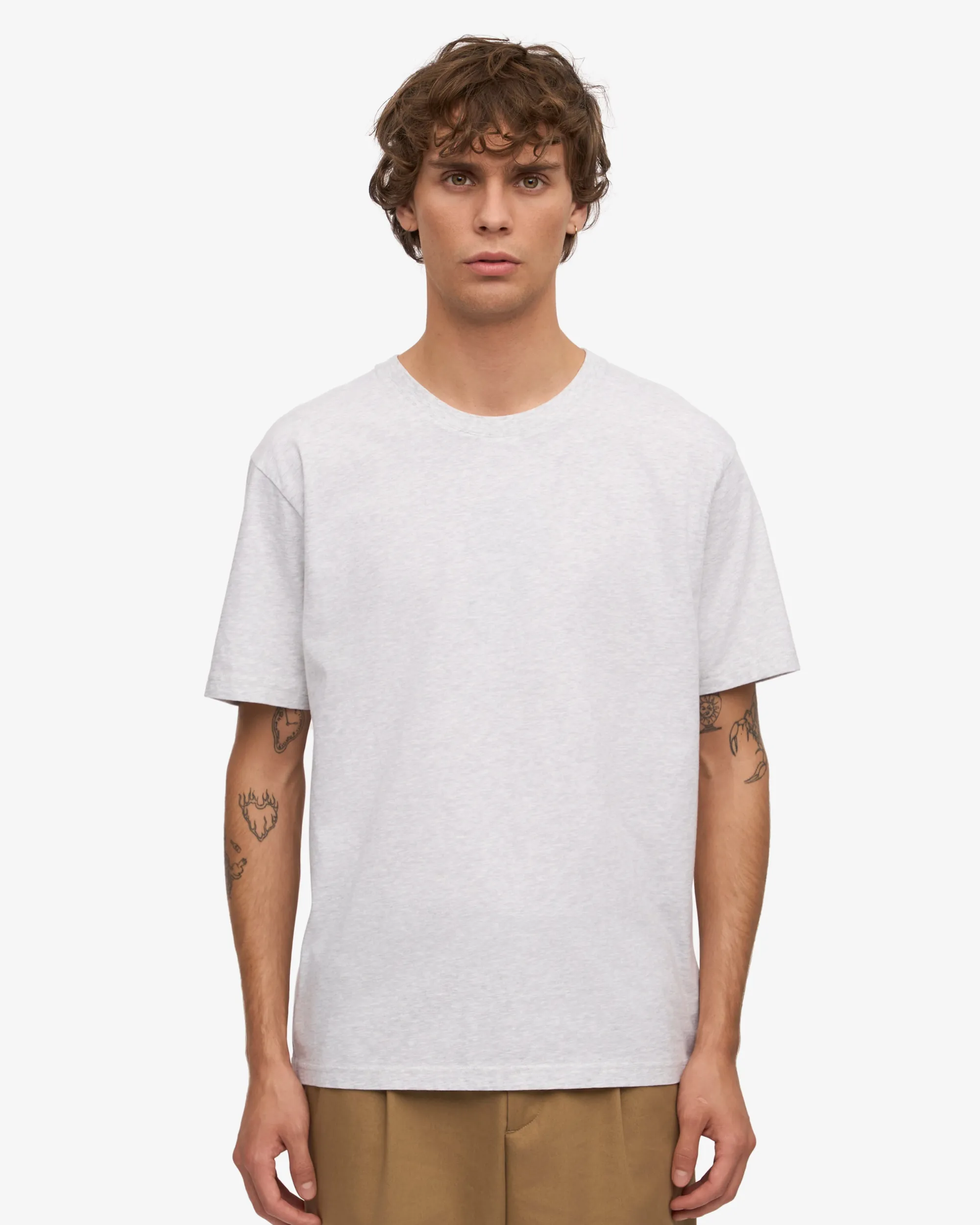 Classic Organic Tee - Snow Melange (3-Pack)