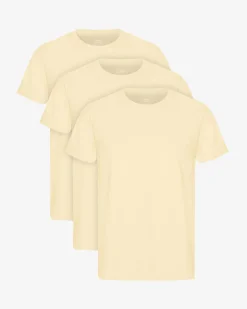 Classic Organic Tee - Soft Yellow (3-Pack)