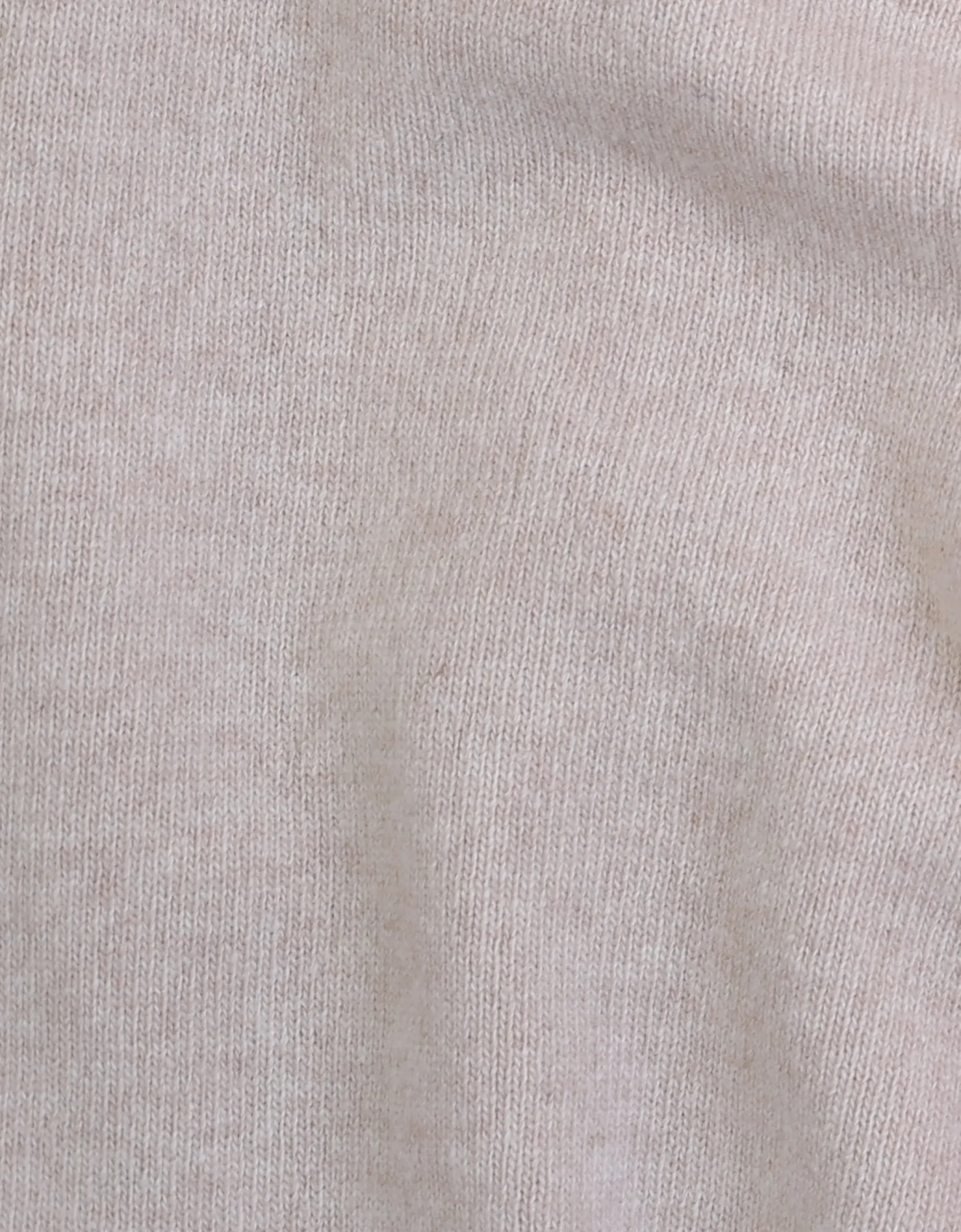 Light Merino Wool Crew - Ivory White