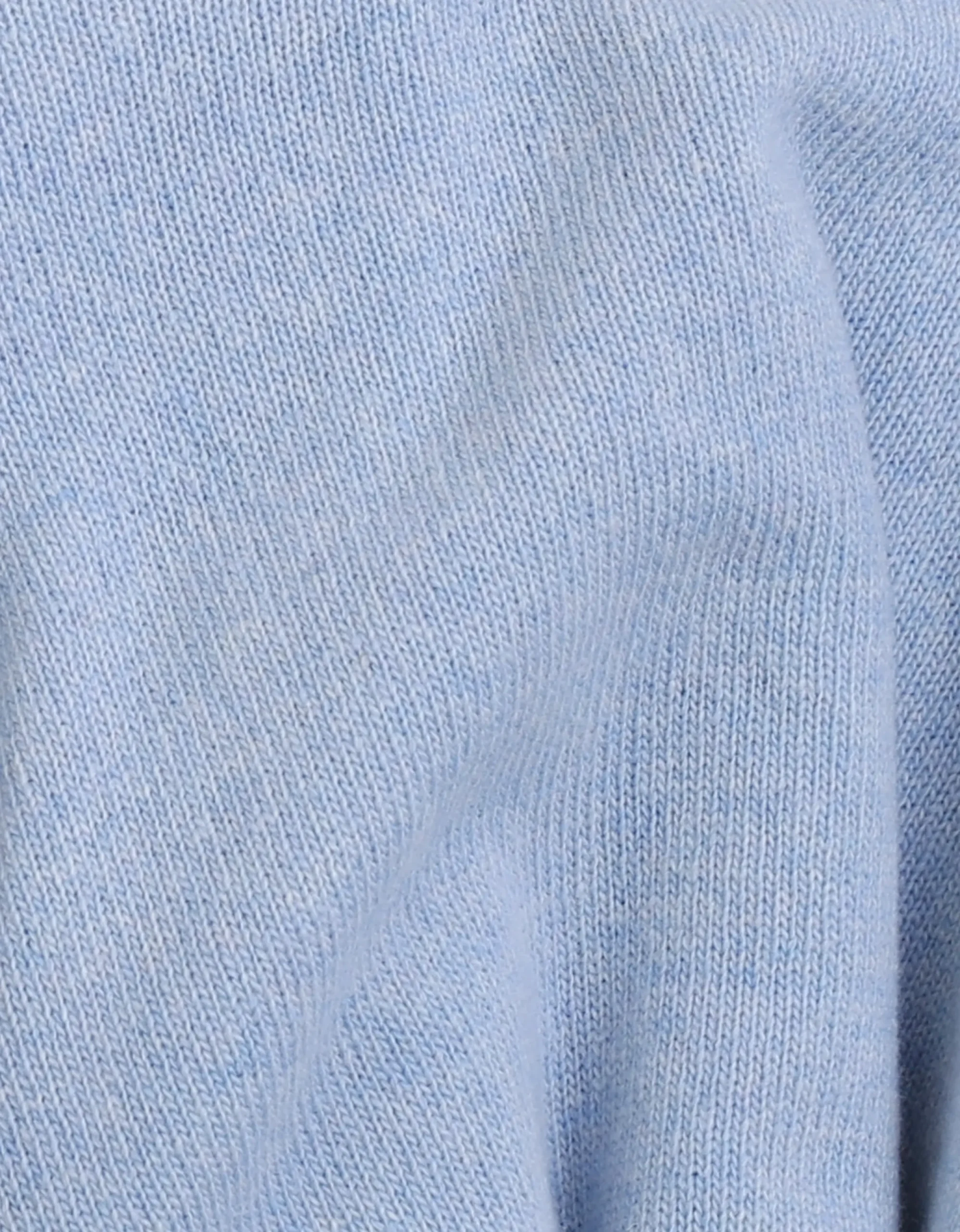 Light Merino Wool Crew - Polar Blue