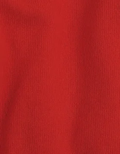Light Merino Wool Crew - Scarlet Red