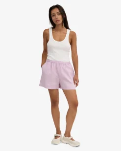 Linen Shorts - Cherry Blossom