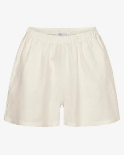Linen Shorts - Ivory White