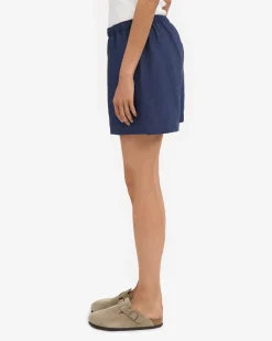 Linen Shorts - Marine Blue
