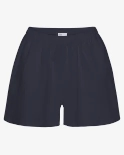 Linen Shorts - Navy Blue