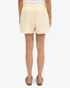 Linen Shorts - Soft Yellow