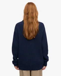 Merino Quarter Zip - Marine Blue
