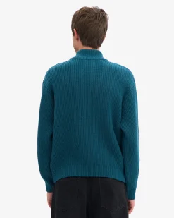 Merino Quarter Zip - Ocean Green