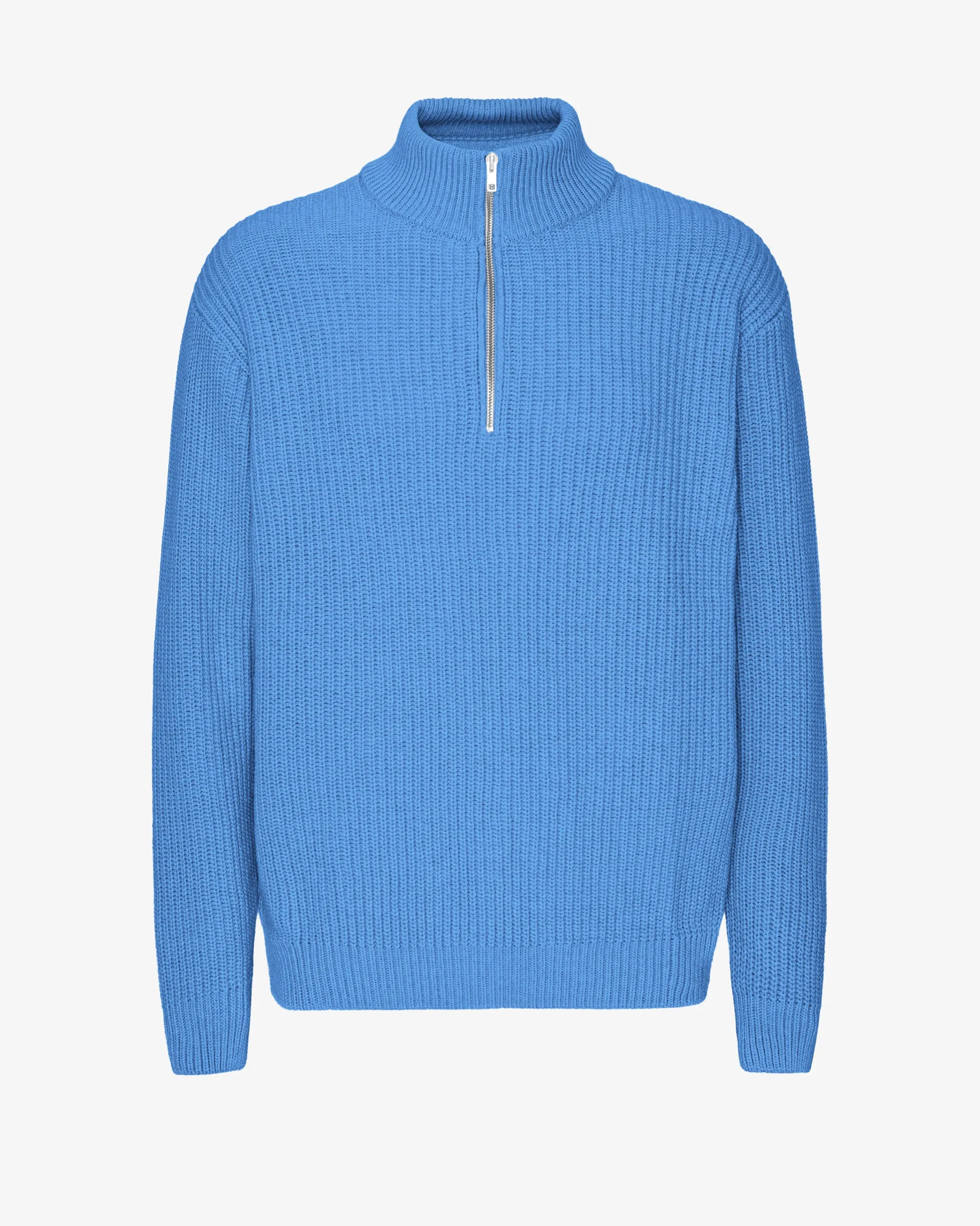Merino Quarter Zip - Pacific Blue