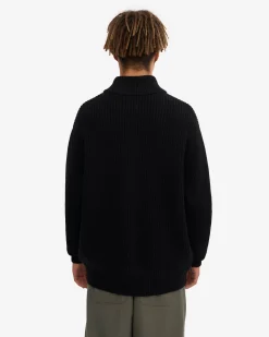 Merino Quarter Zip - Snow Melange