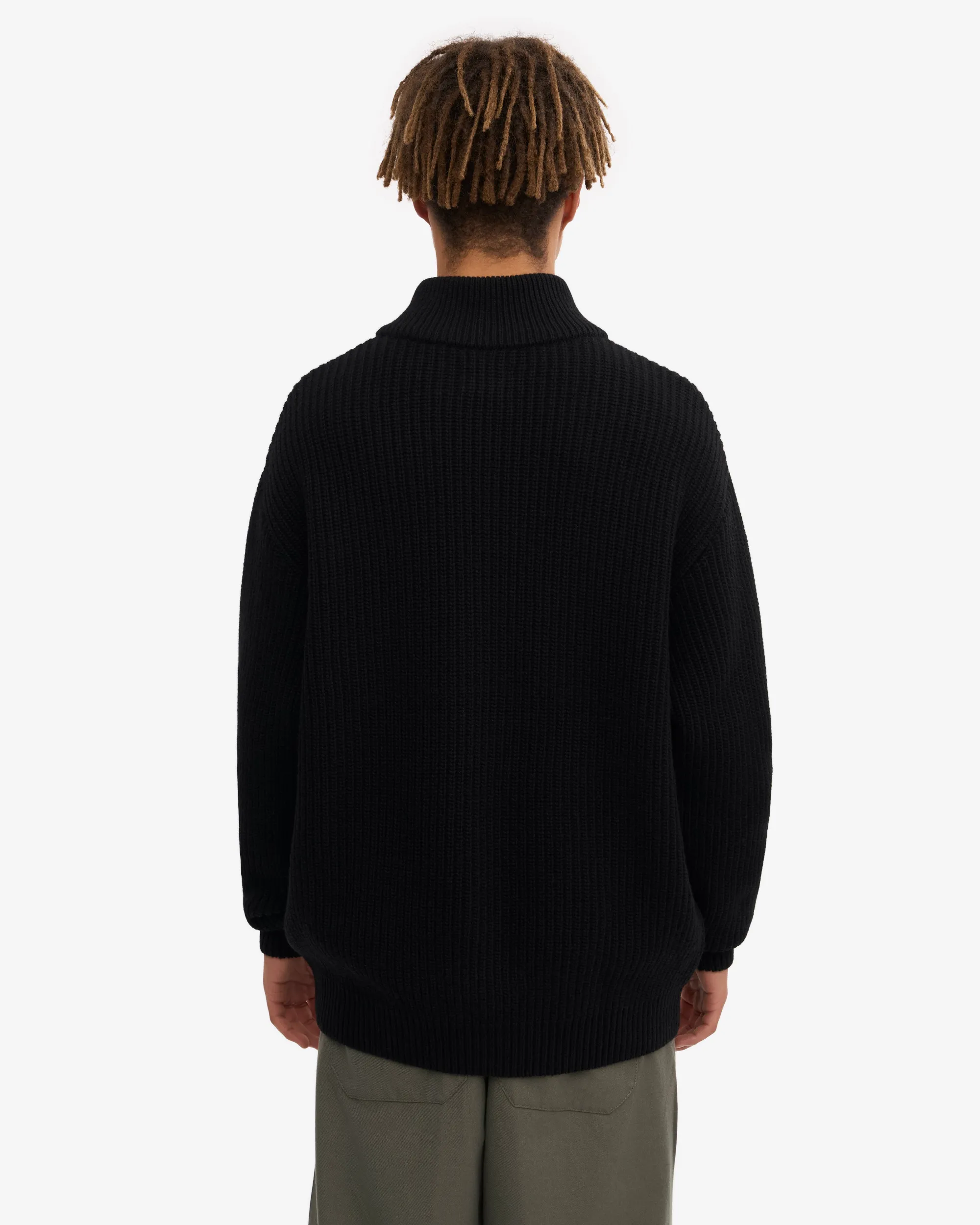 Merino Quarter Zip - Snow Melange