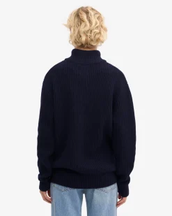 Merino Quarter Zip - Snow Melange