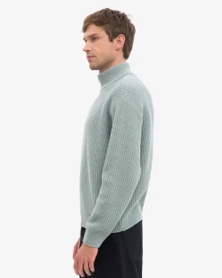 Merino Quarter Zip - Steel Blue