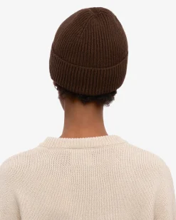 Merino Wool Beanie - Coffee Brown