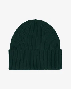 Merino Wool Beanie - Emerald Green