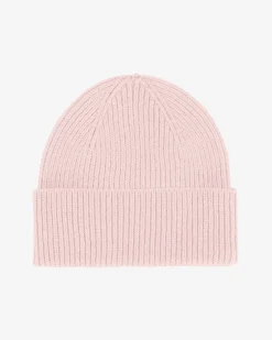 Merino Wool Beanie - Faded Pink