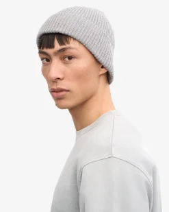 Merino Wool Beanie - Heather Grey