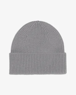 Merino Wool Beanie - Heather Grey