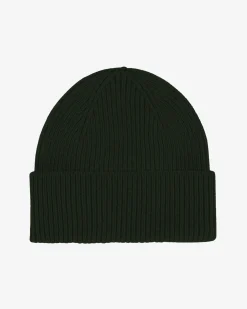 Merino Wool Beanie - Hunter Green