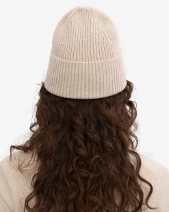 Merino Wool Beanie - Ivory White