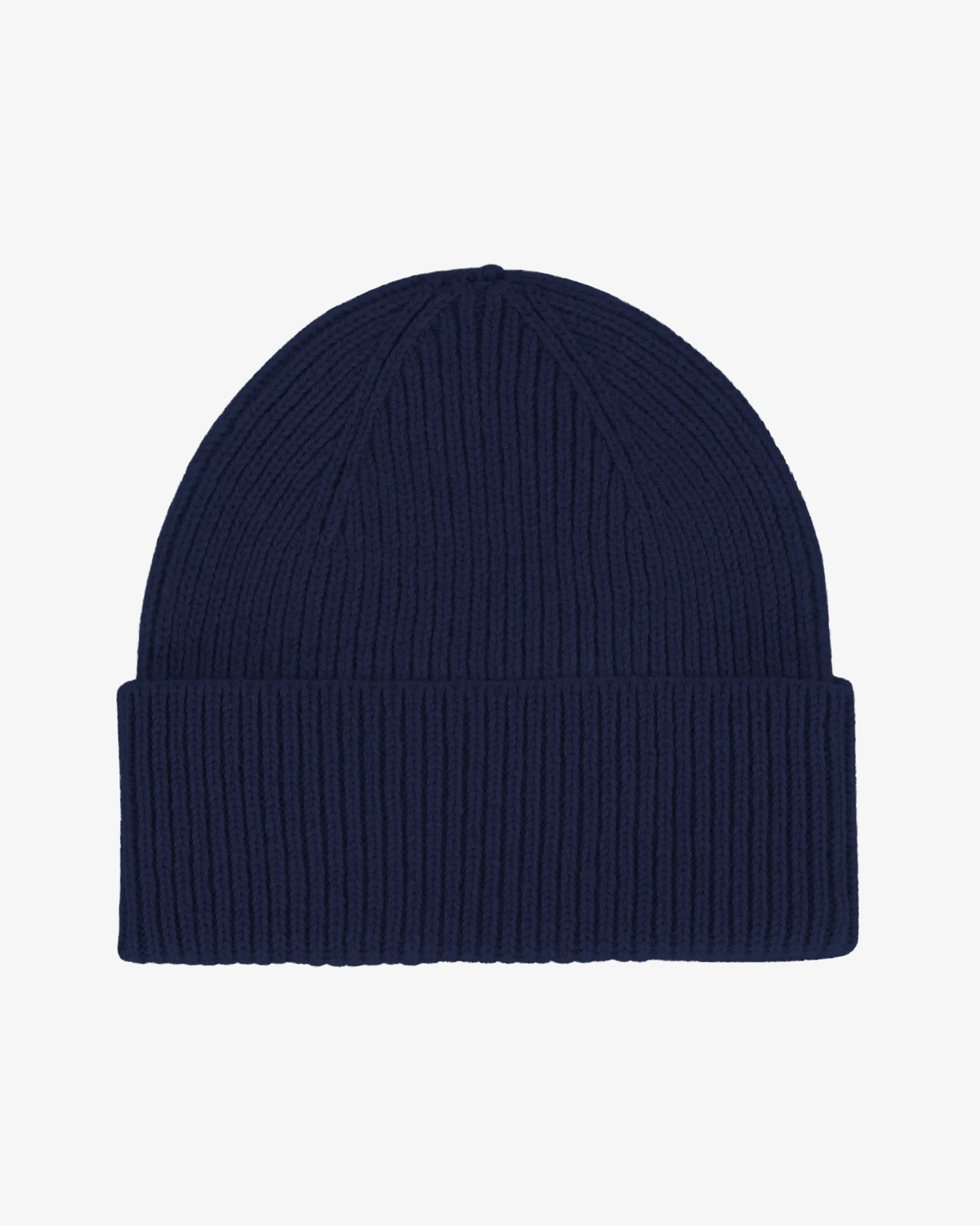 Merino Wool Beanie - Marine Blue