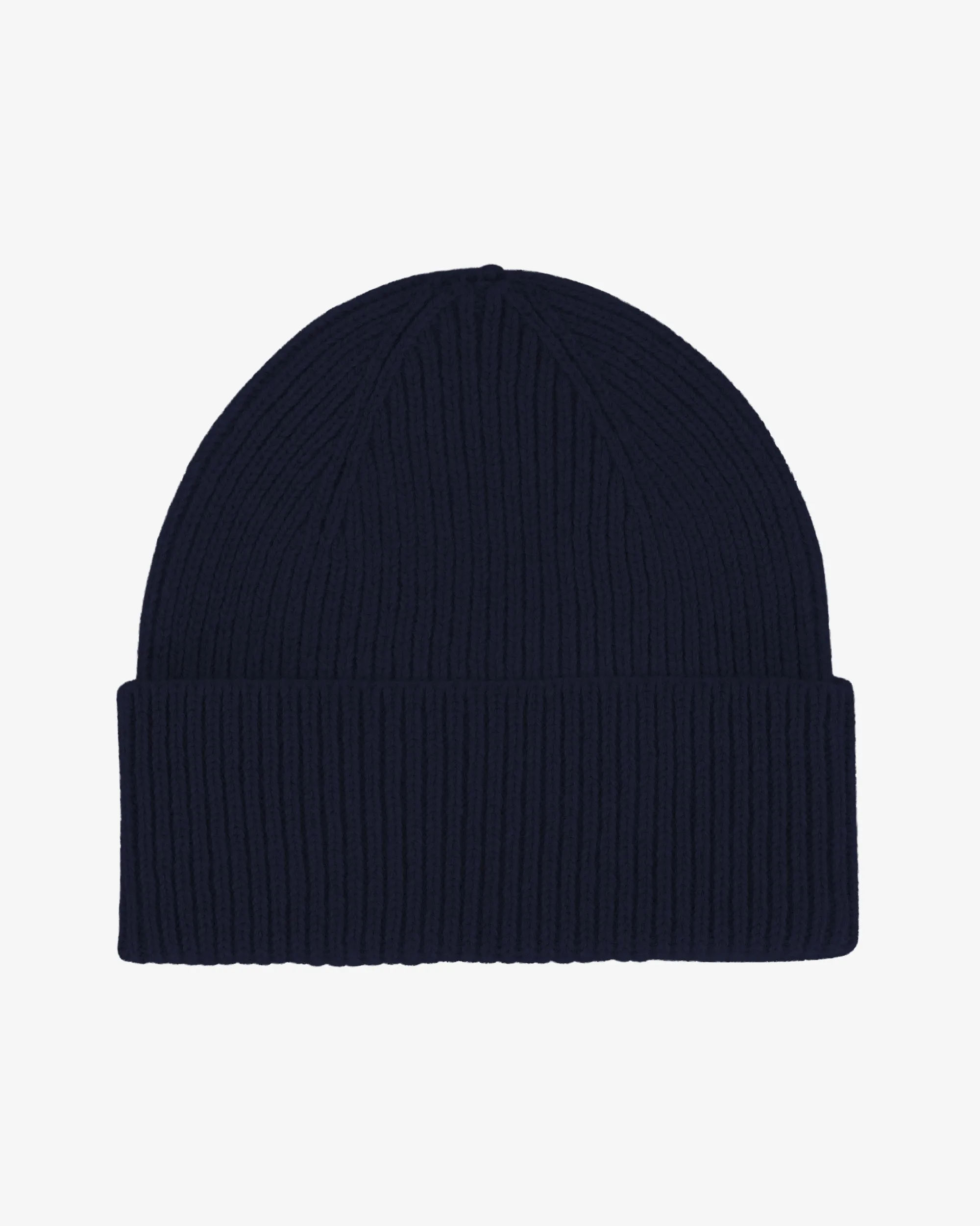 Merino Wool Beanie - Navy Blue