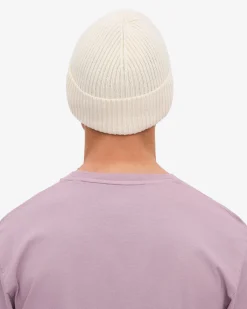 Merino Wool Beanie - Optical White