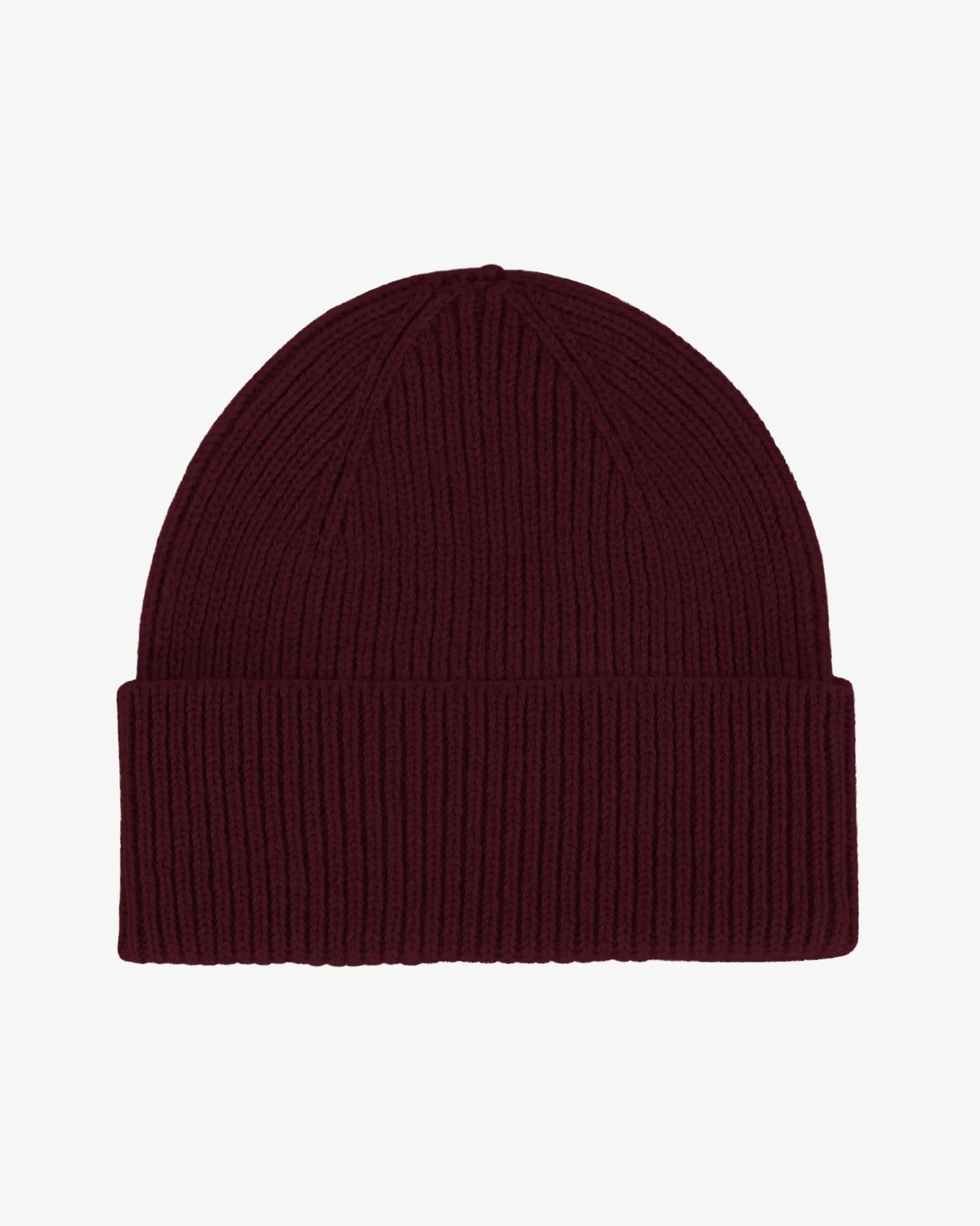 Merino Wool Beanie - Oxblood Red