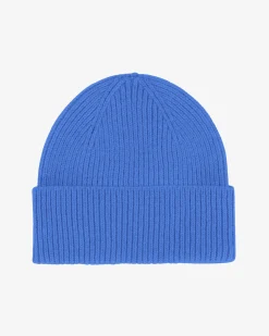 Merino Wool Beanie - Pacific Blue