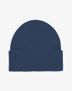 Merino Wool Beanie - Petrol Blue